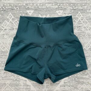 Teal Alo Yoga Shorts